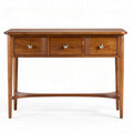 Console en bois marron avec trois tiroirs dimensions 120 x 40 x 80cm